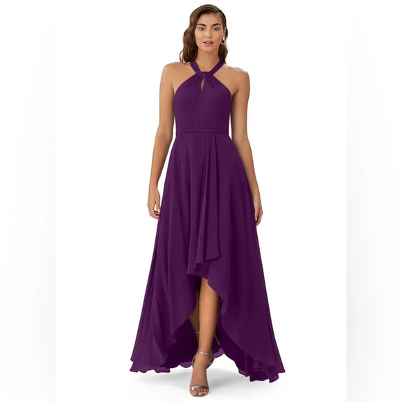 Azazie Dresses & Skirts - Azazie Amdis Grape High Low Bridesmaid or Prom Dress